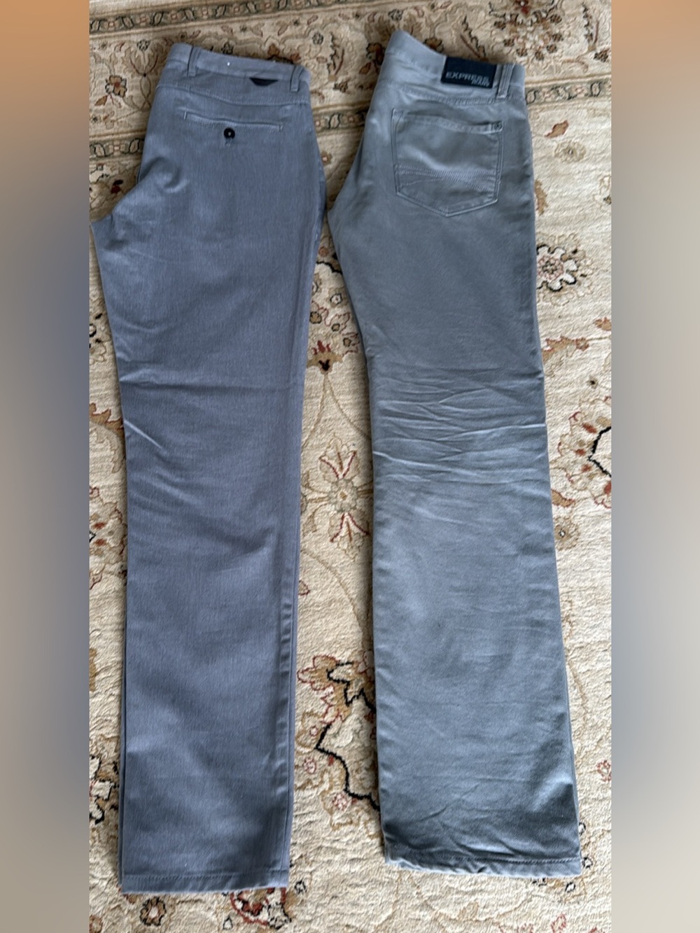 Zara & Express Men's Gray Pants Jeans - Classic Straight Fit